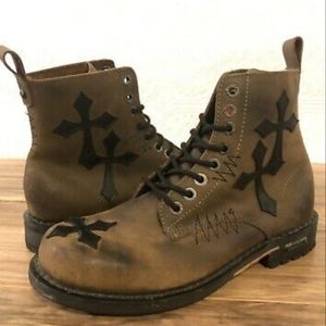Affliction Cross Boot Mens Hard to Find